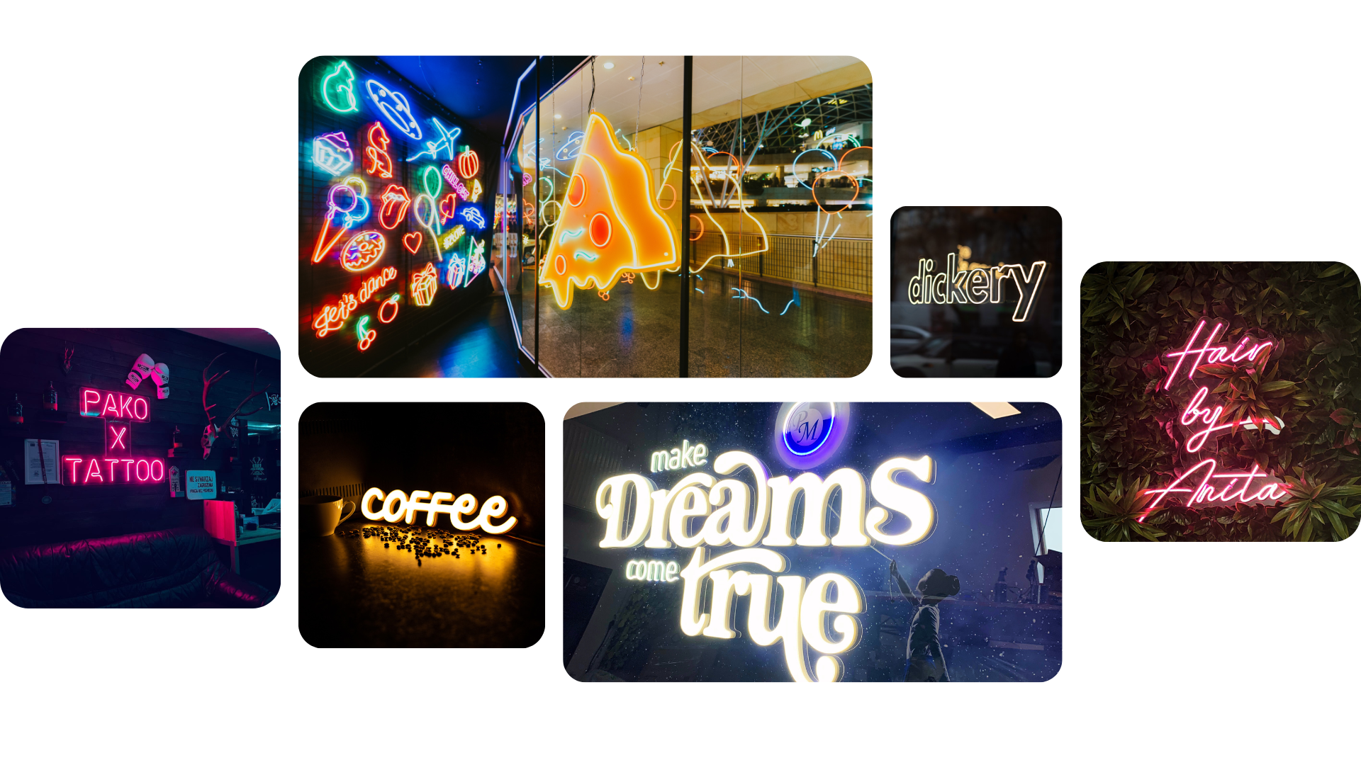 types of led neon signs